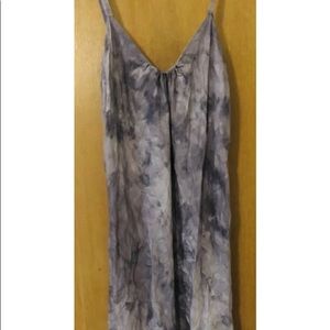 Vince, Tie Die, gray, silk long dress. Small